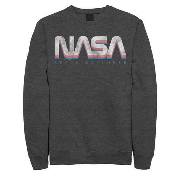 Men's NASA Official Space Explorer Retro Logo Sweatshirt
