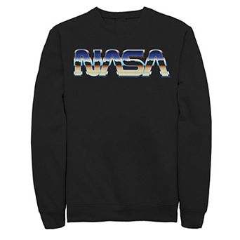 Men's NASA Dune Landscape Retro Chrome Logo Sweatshirt