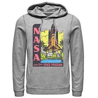 Men's NASA Vintage Space Program Poster Hoodie