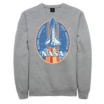 Men's NASA Colorful Blue Earth Space Shuttle Sweatshirt