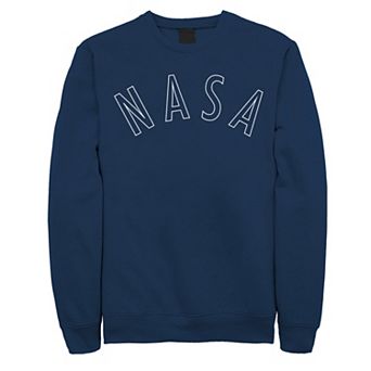 Men's NASA Simple Outline Logo Sweatshirt