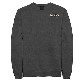 Men's NASA Left Chest Simple Logo Sweatshirt