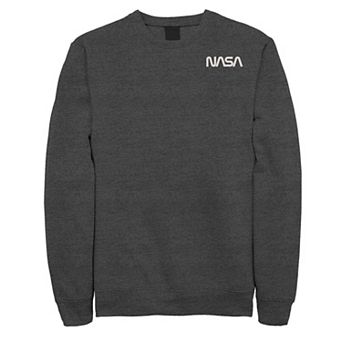 Men's NASA Left Chest Simple Logo Sweatshirt