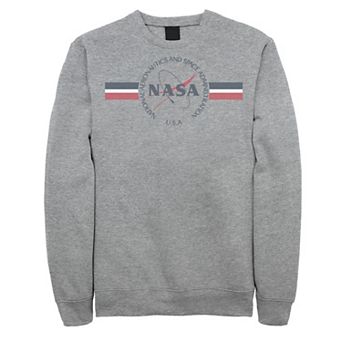 Men's NASA Red White And Blue Banner Logo Sweatshirt
