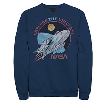 Men's NASA Explore The Universe Circle Portrait Sweatshirt