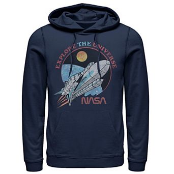 Men's NASA Explore The Universe Circle Portrait Hoodie