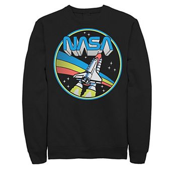 Men's NASA Retro Pop Circle Portrait Logo Sweatshirt