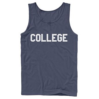 Men's Animal House Navy Blue Bold College Tank Top