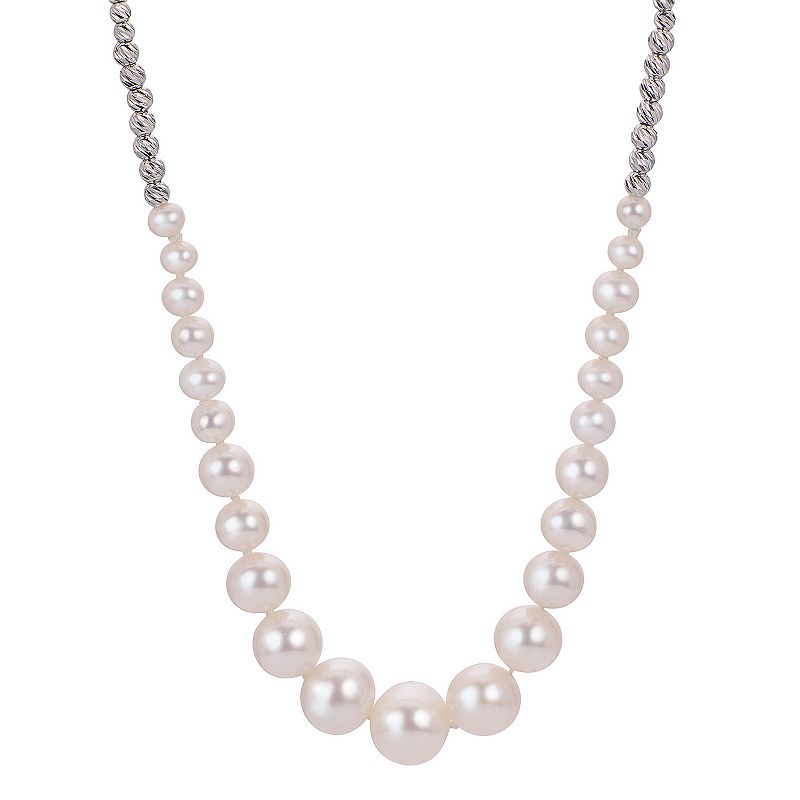 PearLustre by Imperial Sterling Silver Graduated Freshwater Cultured Pearl