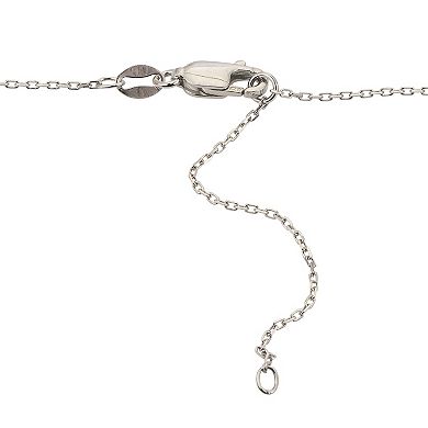 PearLustre by Imperial Sterling Silver Freshwater Cultured Pearl & Brilliance Bead Necklace