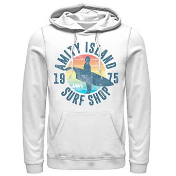 Men's Jaws Amity Island Surf Shop 1975 Retro Logo Hoodie