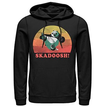 Men's Kung Fu Panda Skadoosh! Retro Circle Portrait Hoodie