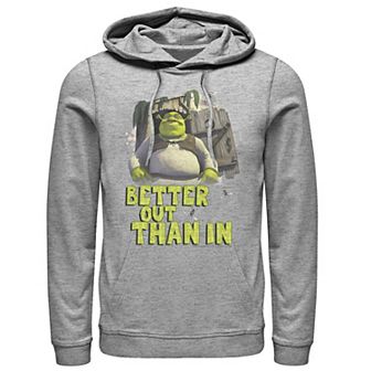 Men's Shrek Outhouse Better Out Than In Quote Hoodie