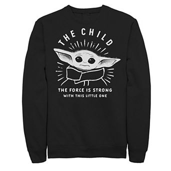 Men's Star Wars The Mandalorian The Child Aka Baby Yoda The Force Is Strong Sweatshirt