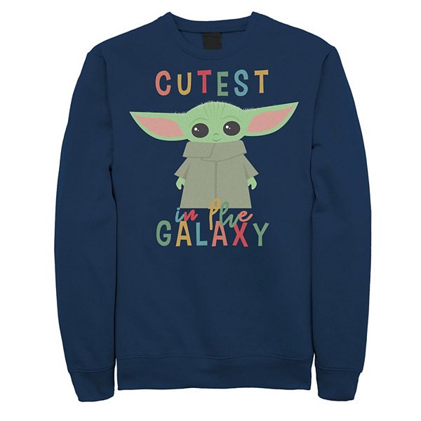 Men S The Mandalorian The Child Aka Baby Yoda Cartoon Cutest In The Galaxy Sweatshirt