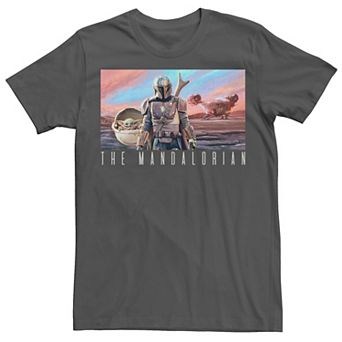 Men's The Mandalorian Colorful Poster Tee
