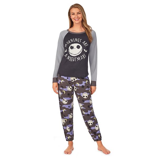 Women's Disney's Nightmare Before Christmas  Mornings are a Nightmare Pajama  Top & Pajama Pants Set