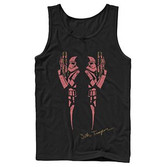 Men's Star Wars The Rise of Skywalker Sith Trooper Inkblot Tank Top
