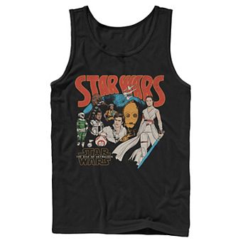 Men's Star Wars The Rise of Skywalker Retro Collage Tank Top