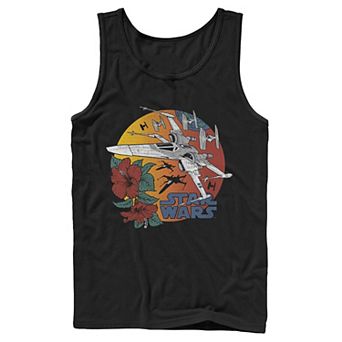 Men's Star Wars The Rise of Skywalker Tropical X-Wing Tank Top