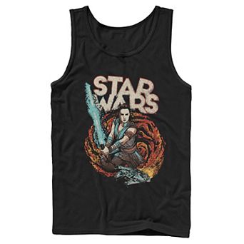 Men's Star Wars The Rise of Skywalker Rey Retro Swirl Tank Top