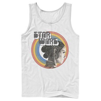 Men's Star Wars The Rise of Skywalker Rey Vintage Rainbow Tank Top