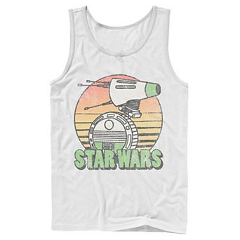 Men's Star Wars The Rise of Skywalker Retro D-0 Sunset Tank Top