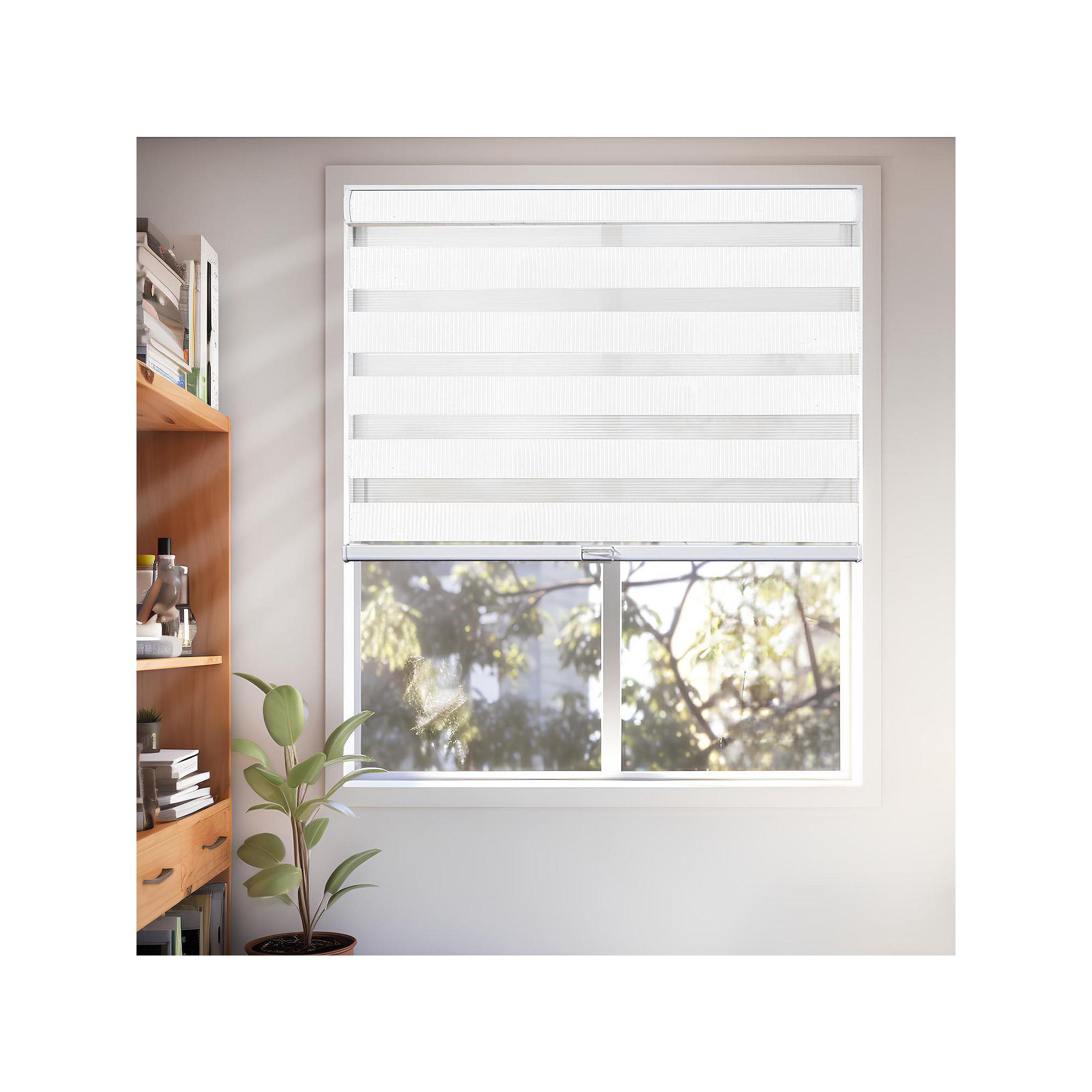 Chicology Zebra Dual Layer Shades, Basic Artic