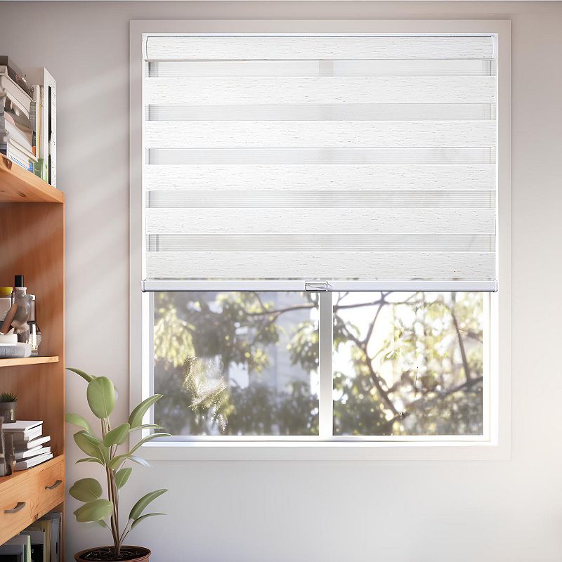 CHICOLOGY Zebra Roller Shade   Window Zebra Blind   Light Filtering   Basic Natural  29 W X 72 H