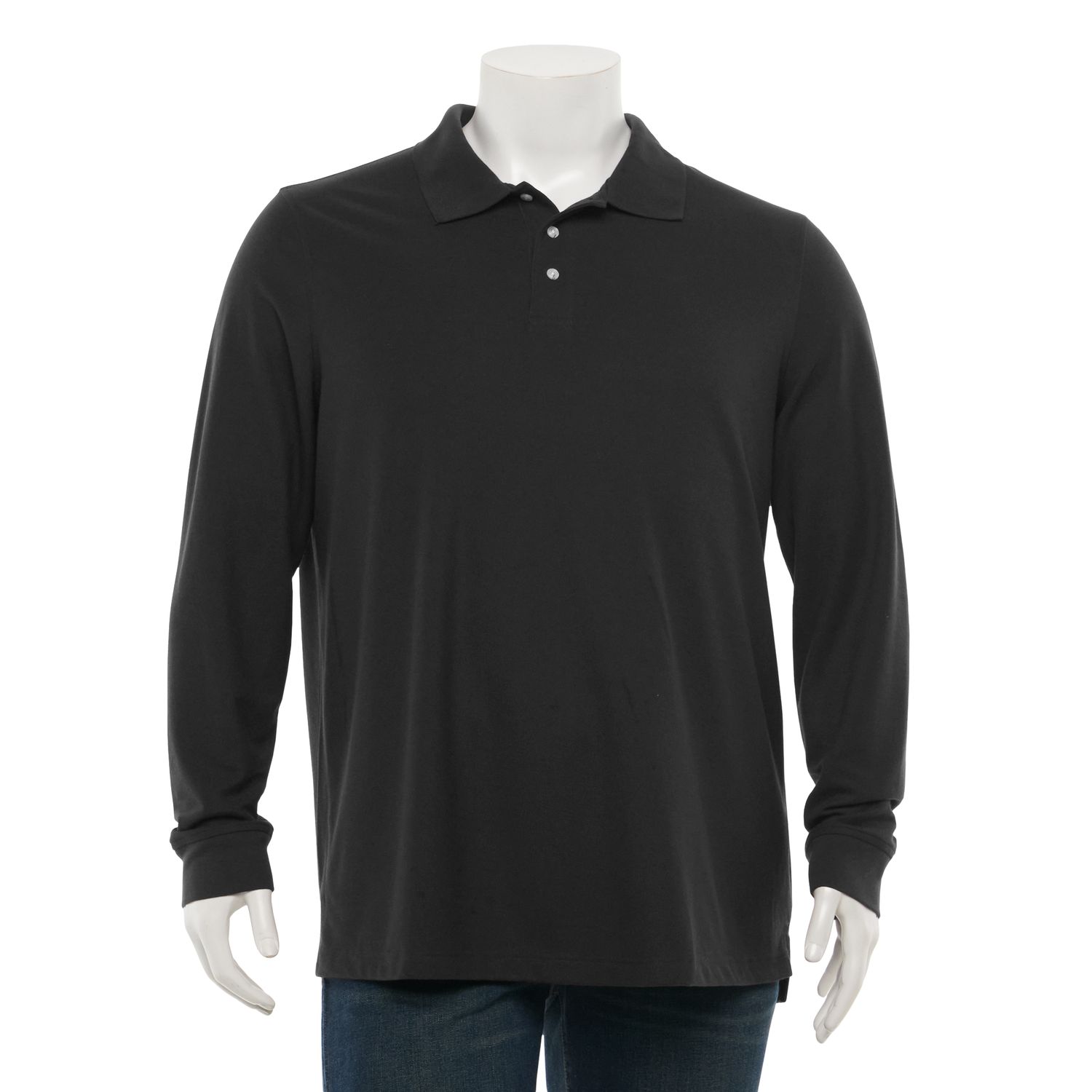 kohls mens long sleeve polo shirts