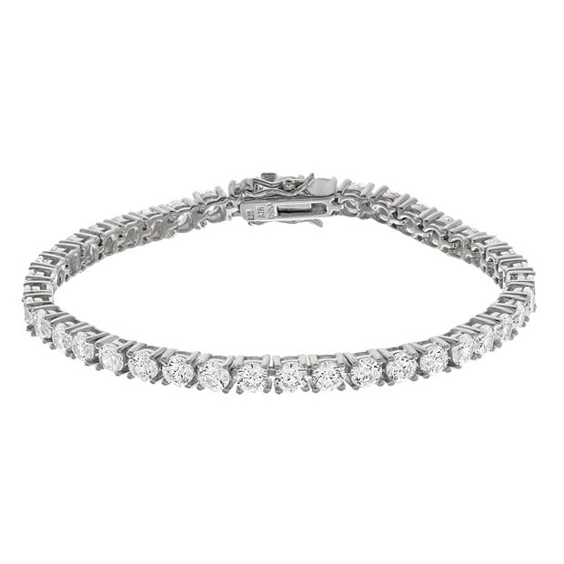 Sterling silver cubic zirconia store tennis bracelet