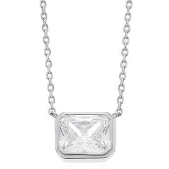 Rosabella Sterling Silver Cubic Zirconia Necklace