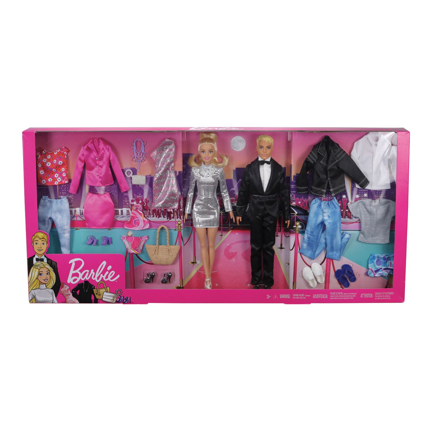 barbie doll and fashion gift set