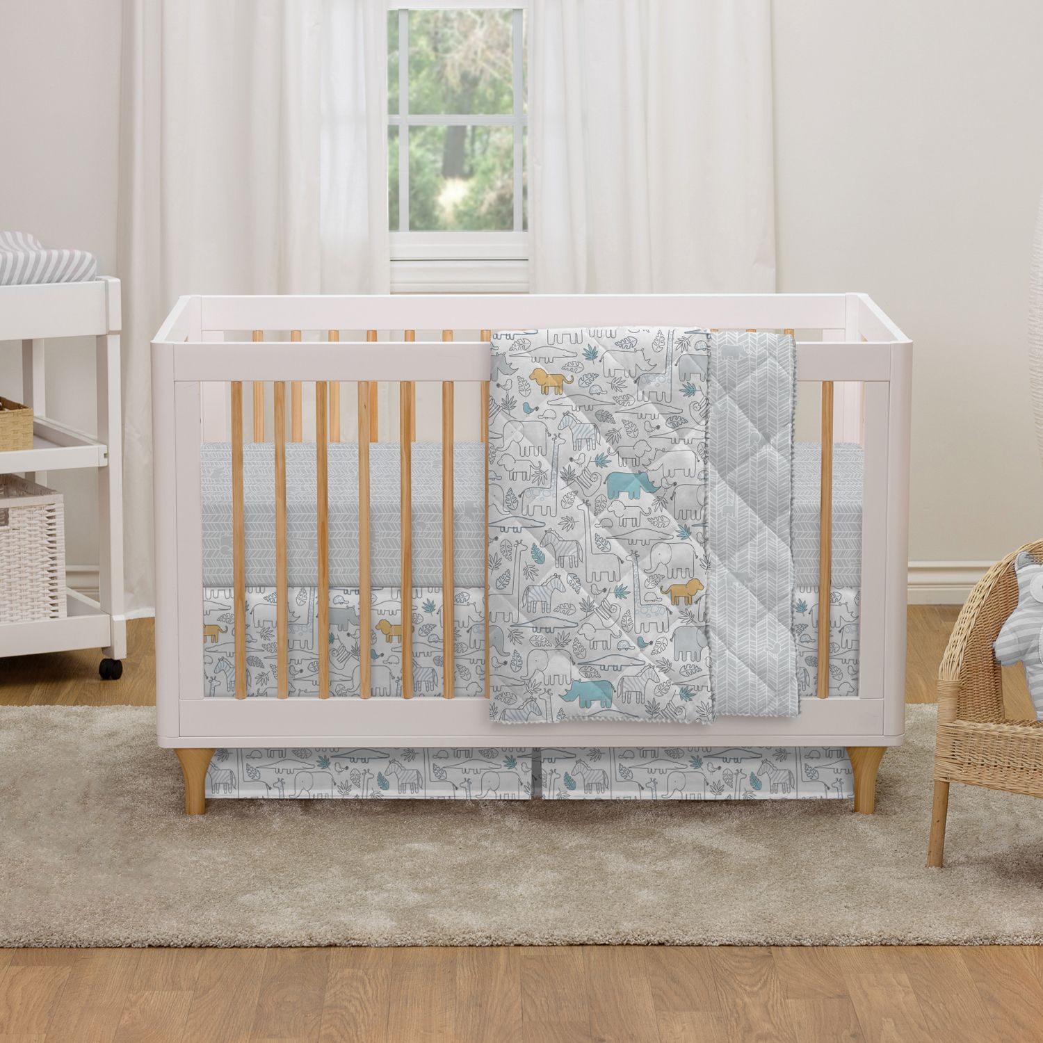 safari cot bedding