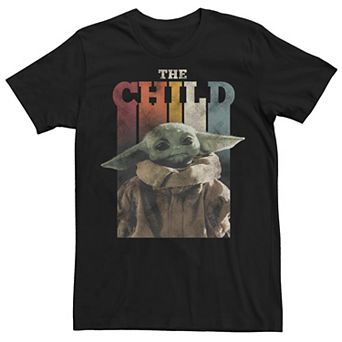Men's Star Wars The Mandalorian The Child Colorful Letters Tee