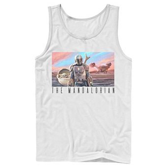 Men's The Mandalorian Colorful Poster Tank Top