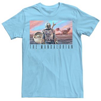 Men's The Mandalorian Colorful Poster Tee