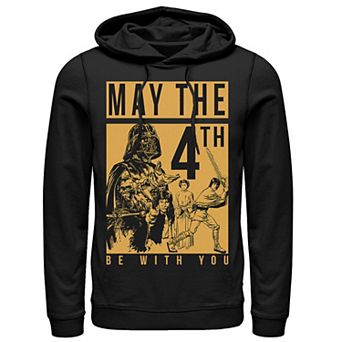 Men's Star Wars May The Forth Be With You Collage Poster Hoodie