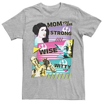 Men's Star Wars Mom You Are Strong Panel Trio Tee