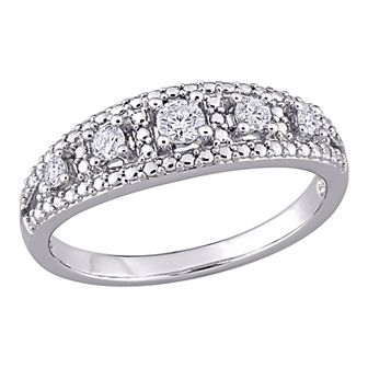 Stella Grace 10K White Gold 1/4 Carat T.W. Diamond Ring