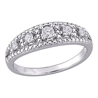 Stella Grace 10K White Gold 1/4 Carat T.W. Diamond Ring