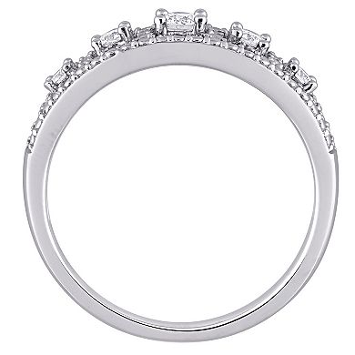 Stella Grace 10K White Gold 1/4 Carat T.W. Diamond Ring