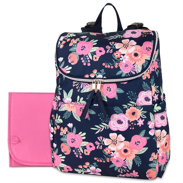 Baby Essentials Floral Backpack Diaper Bag