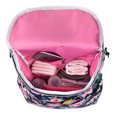 Baby Essentials Floral Backpack Diaper Bag