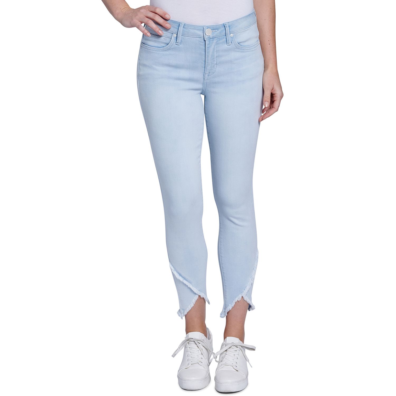 womens frayed hem jeans