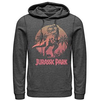 Men's Jurassic Park T-Rex Gradient Sunset Hoodie