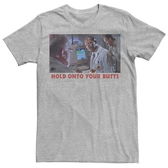 Men's Jurassic Park Hold Onto Your Butts Photo Tee