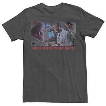Men's Jurassic Park Hold Onto Your Butts Photo Tee