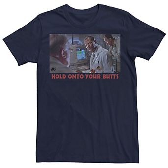 Men's Jurassic Park Hold Onto Your Butts Photo Tee