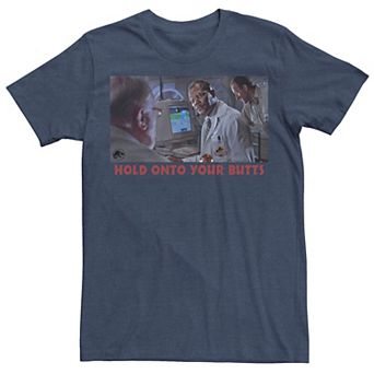 Men's Jurassic Park Hold Onto Your Butts Photo Tee